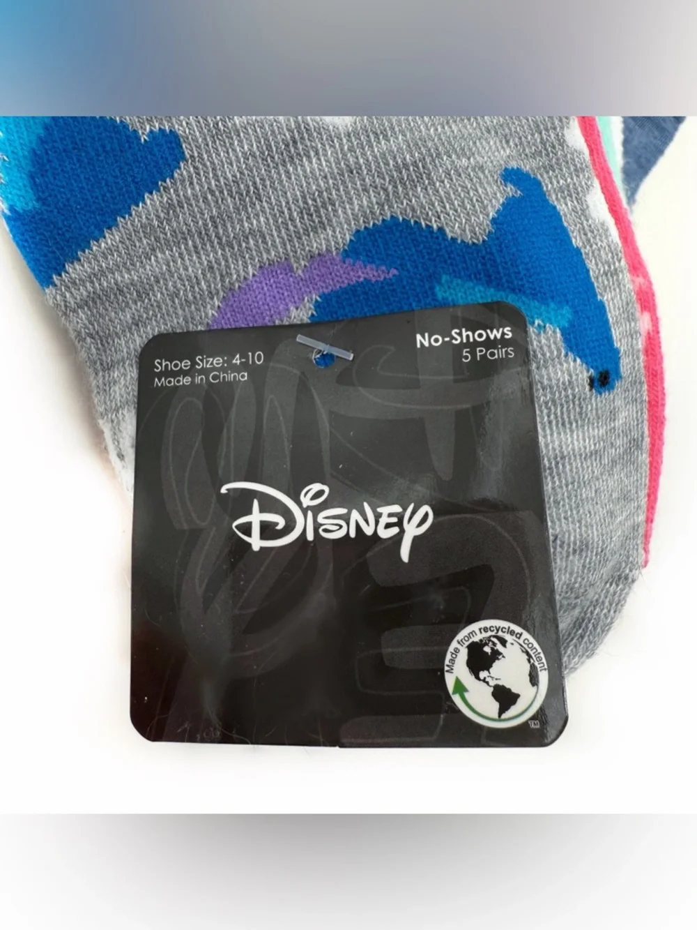 Disney Lilo and Stitch Women’s No Show Socks 5 Pairs